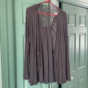 Knox rose knit back sweater